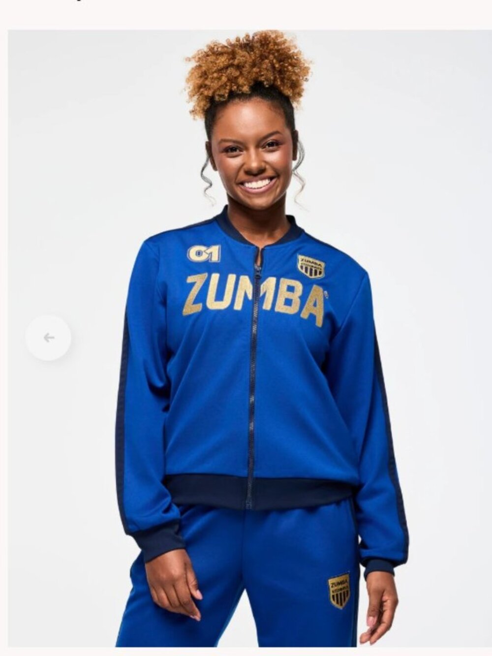 Zumba Victory Track Jacket XS NWT